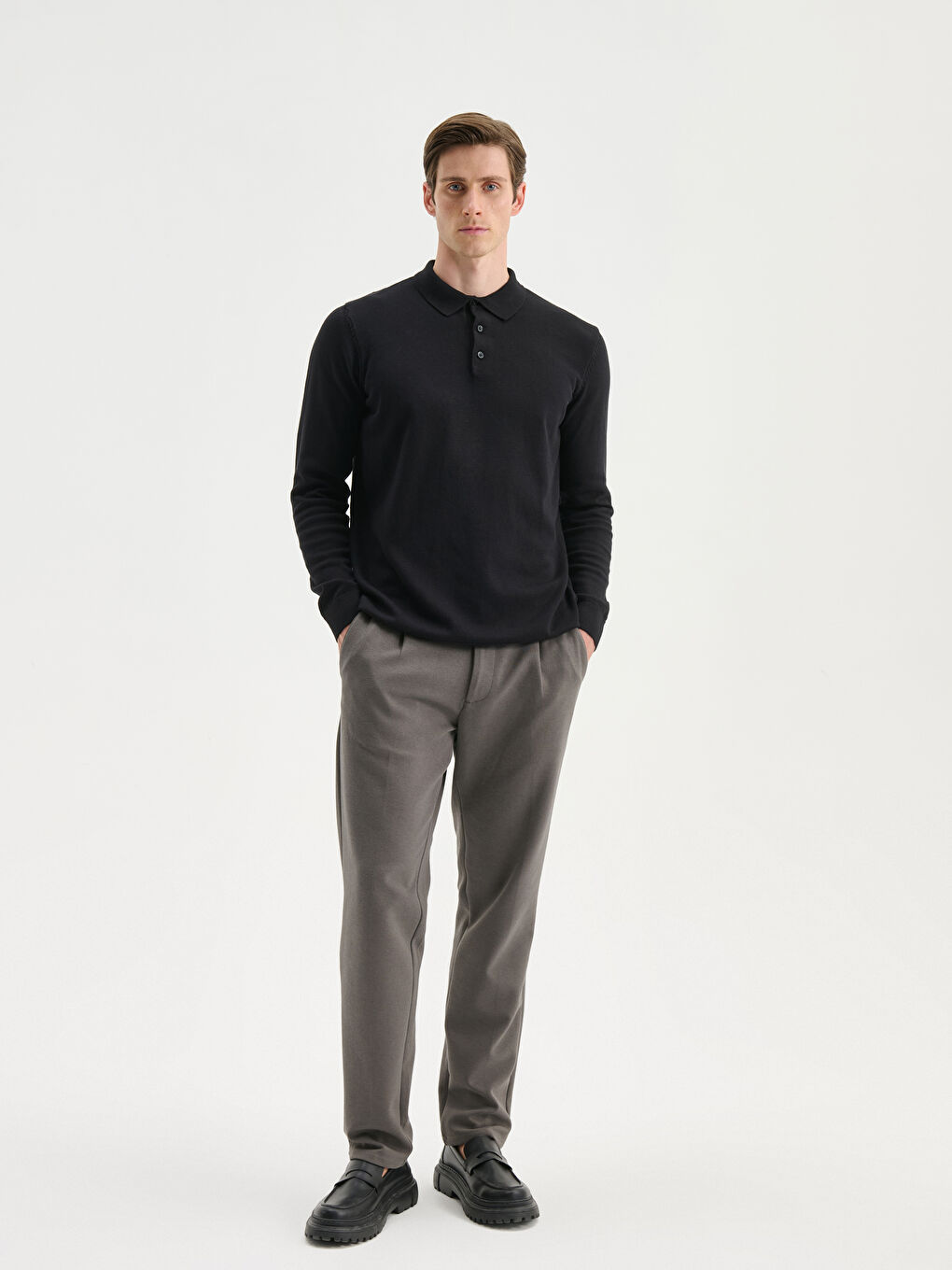 Pull-over en tricot à col roulé-1