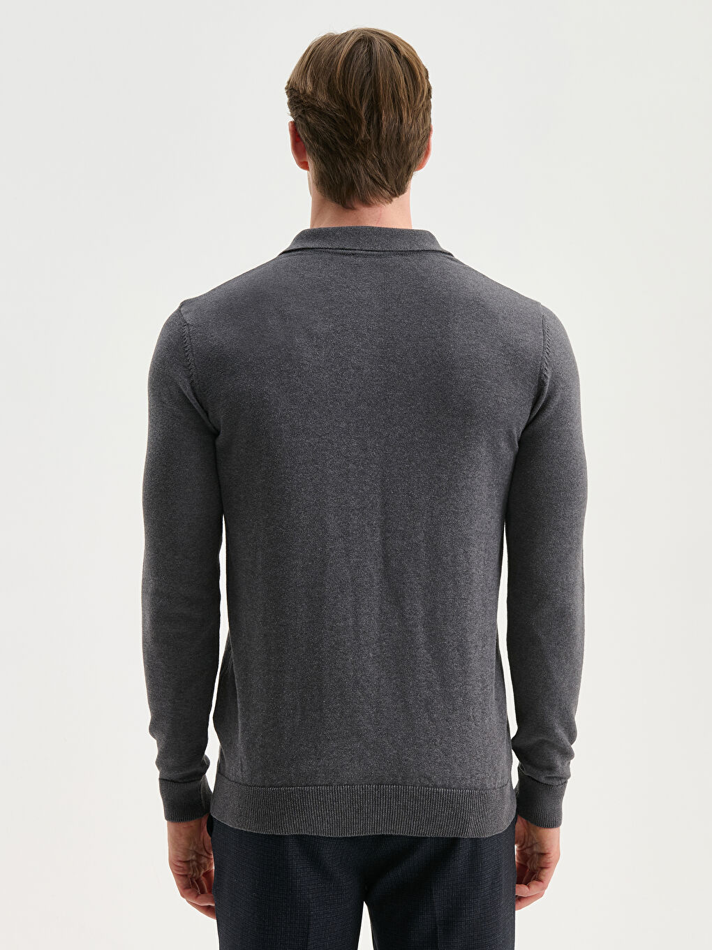 Polo Neck Knitwear Sweater-3