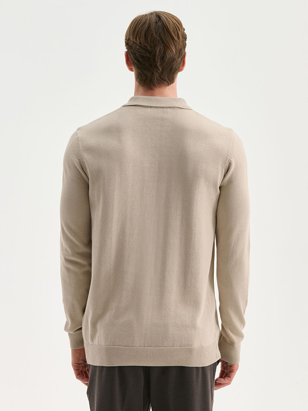 Polo Neck Knitwear Sweater-3