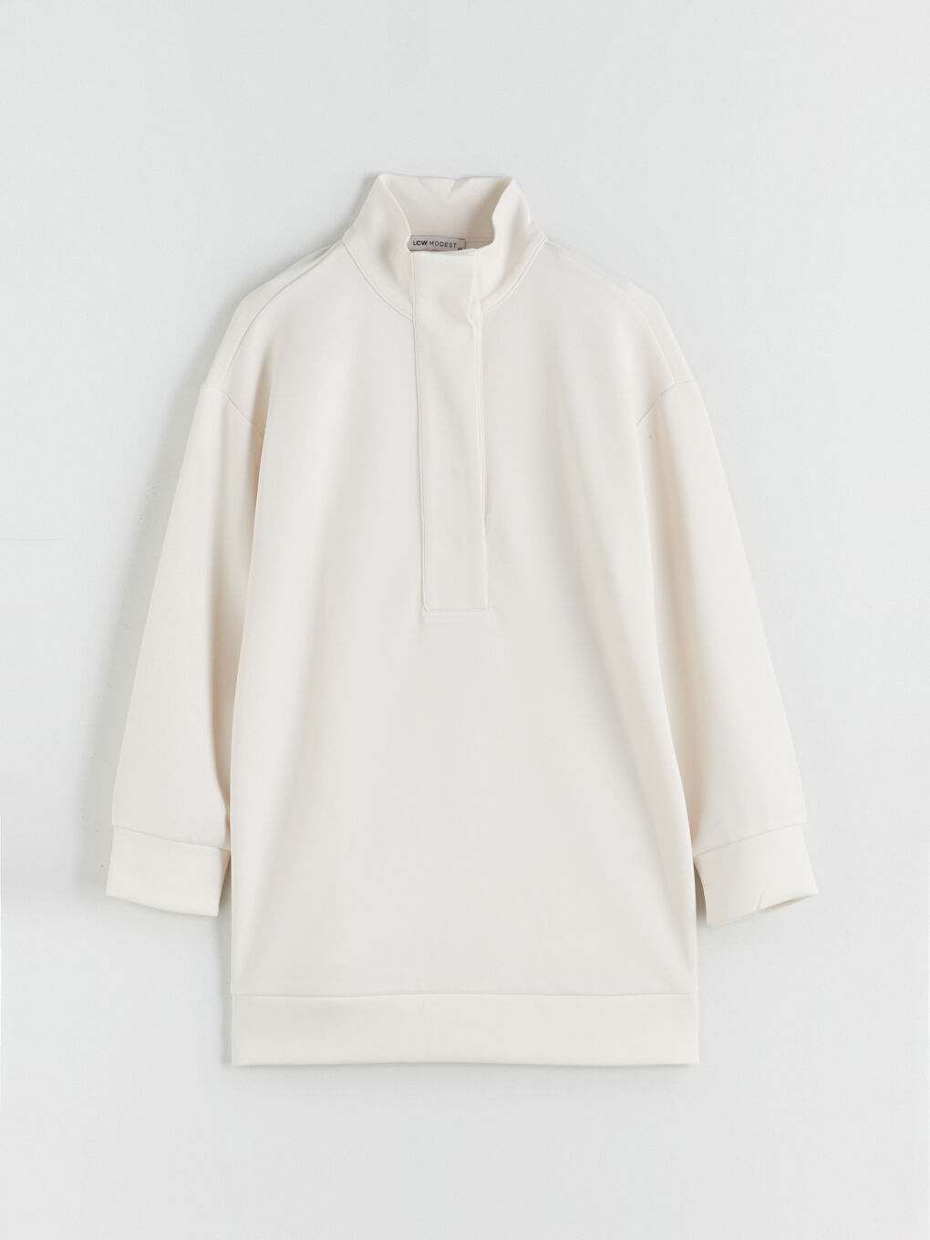 LCW Modest Funnel Neck Oversize Women's Sweatshirt Tunic -W5HJ82Z8-FEJ
