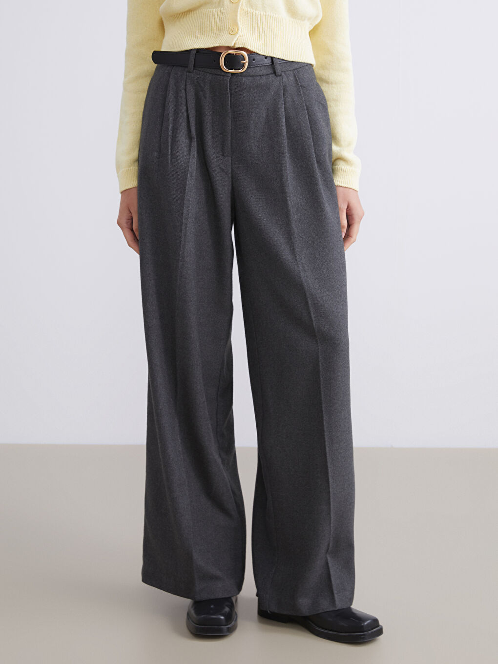 Woman ANTHRACITE Trousers-1