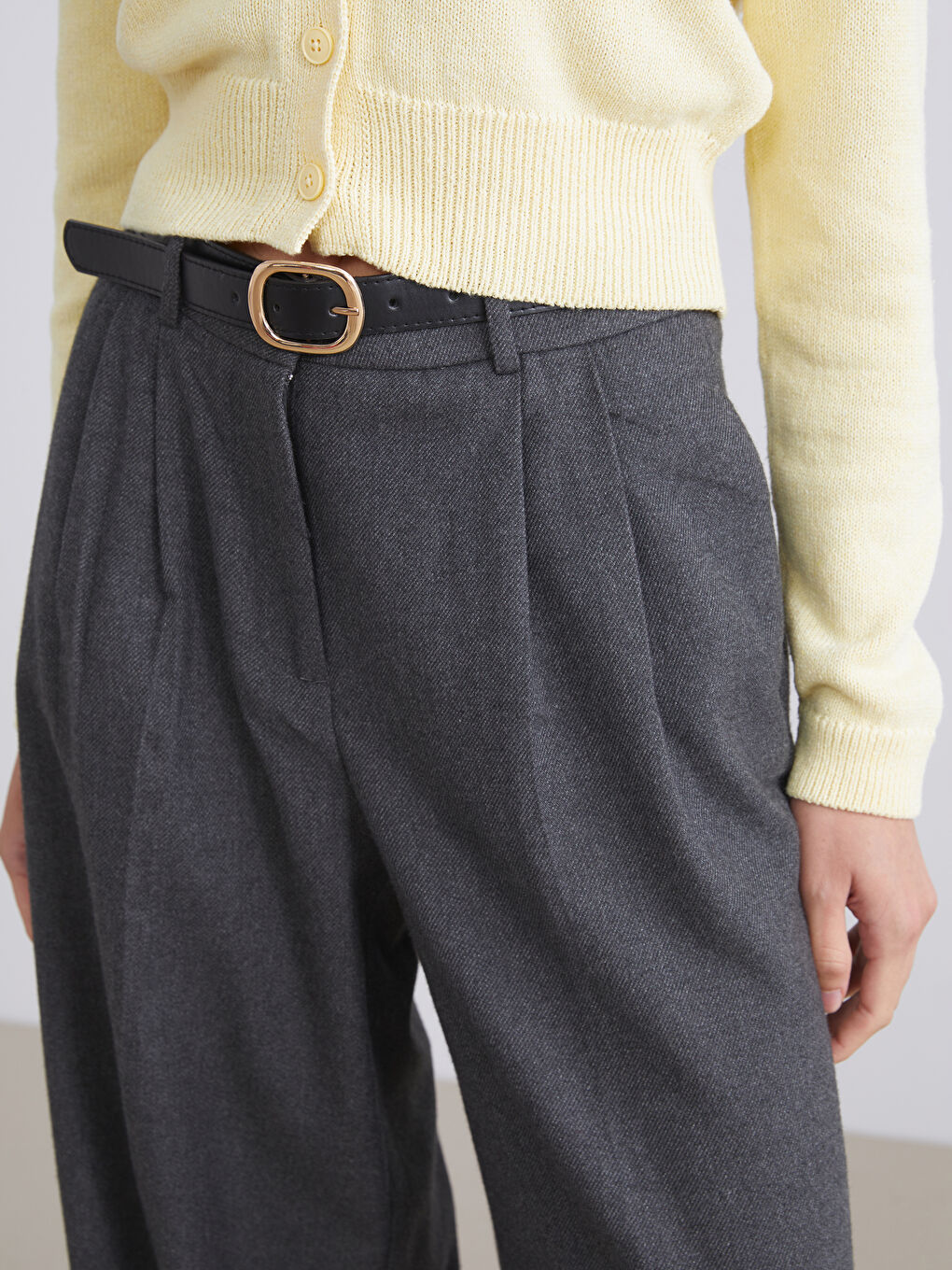 Woman ANTHRACITE Trousers-2