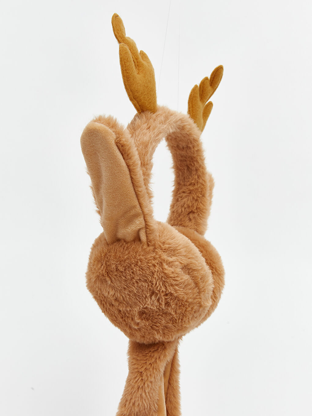 Kahverengi Hareketli Kulak Detaylı Erkek Çocuk Kulaklık-3