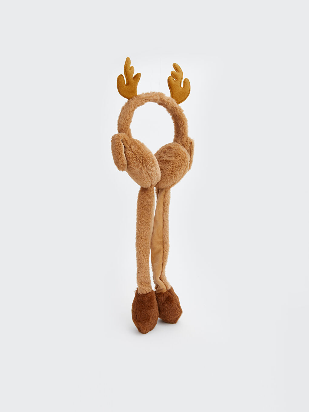 Kahverengi Hareketli Kulak Detaylı Erkek Çocuk Kulaklık-1