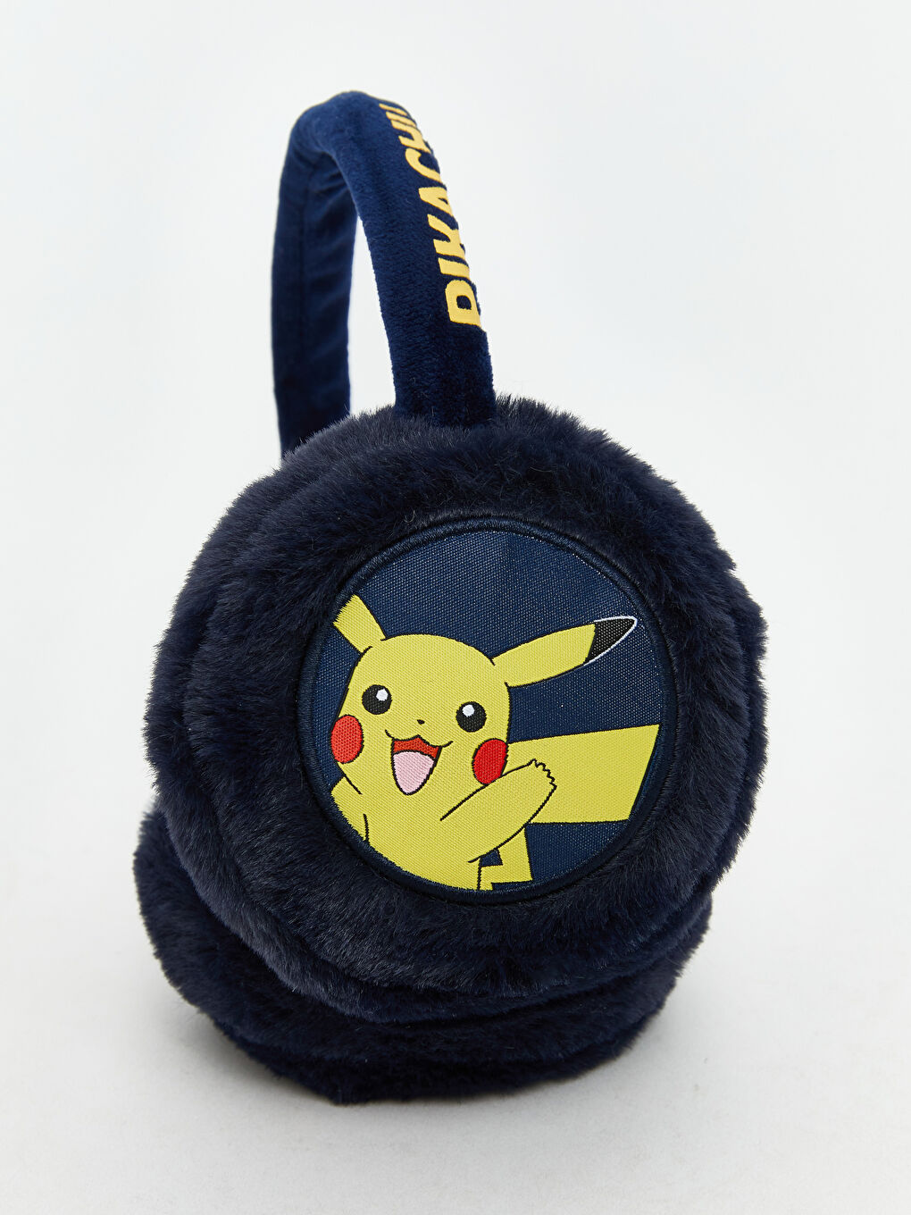 Lacivert Pokemon Baskılı Pelüş Erkek Çocuk Kulaklık-2