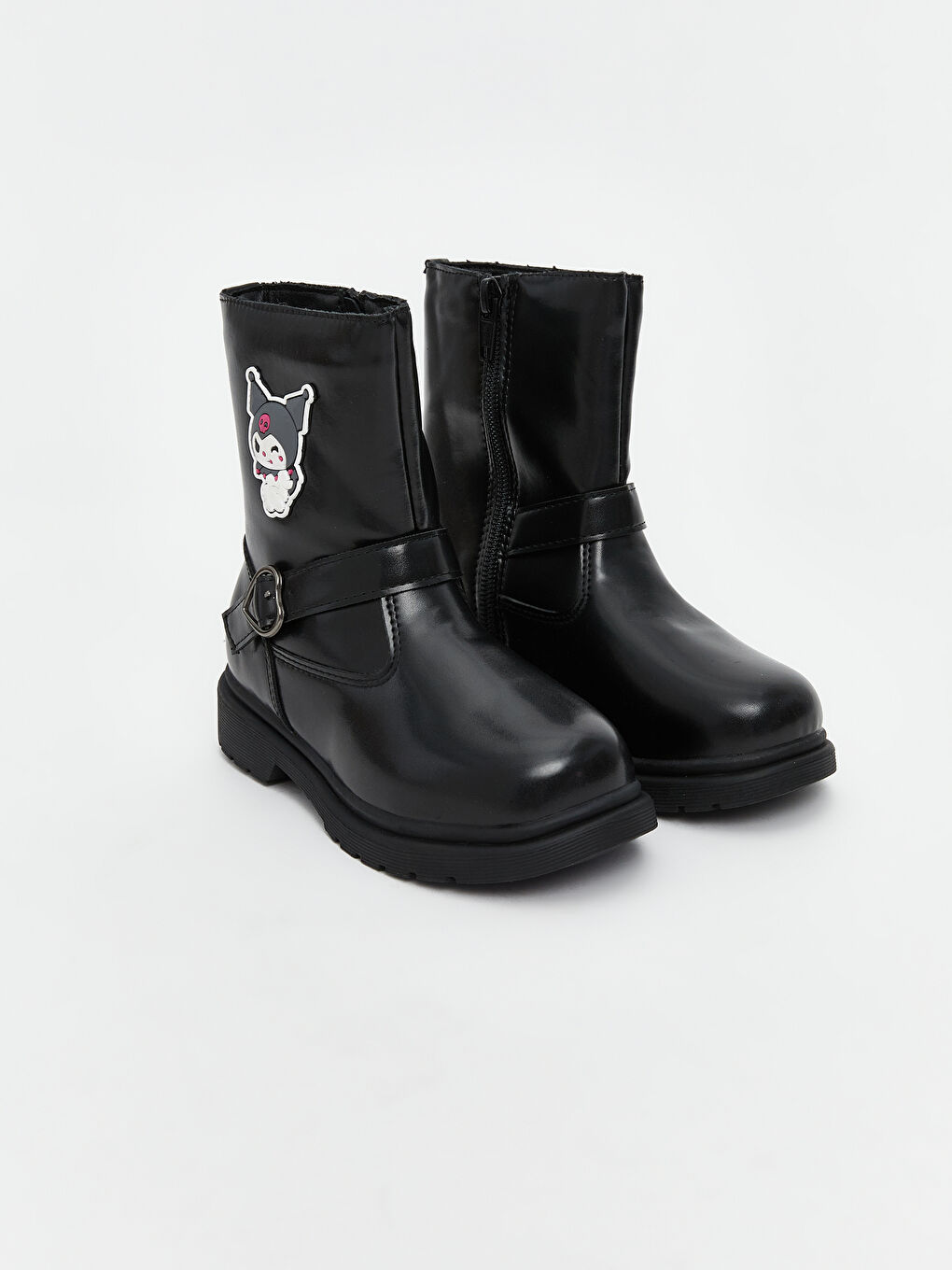 Малышки девочки Черный Ботинки