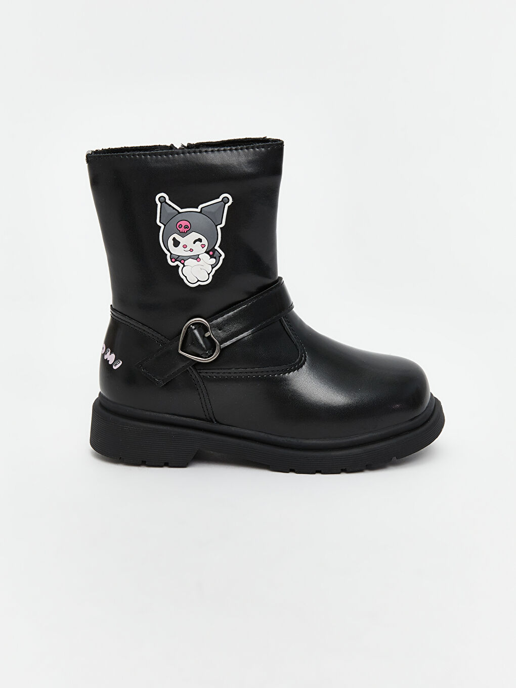 Малышки девочки Черный Ботинки-1