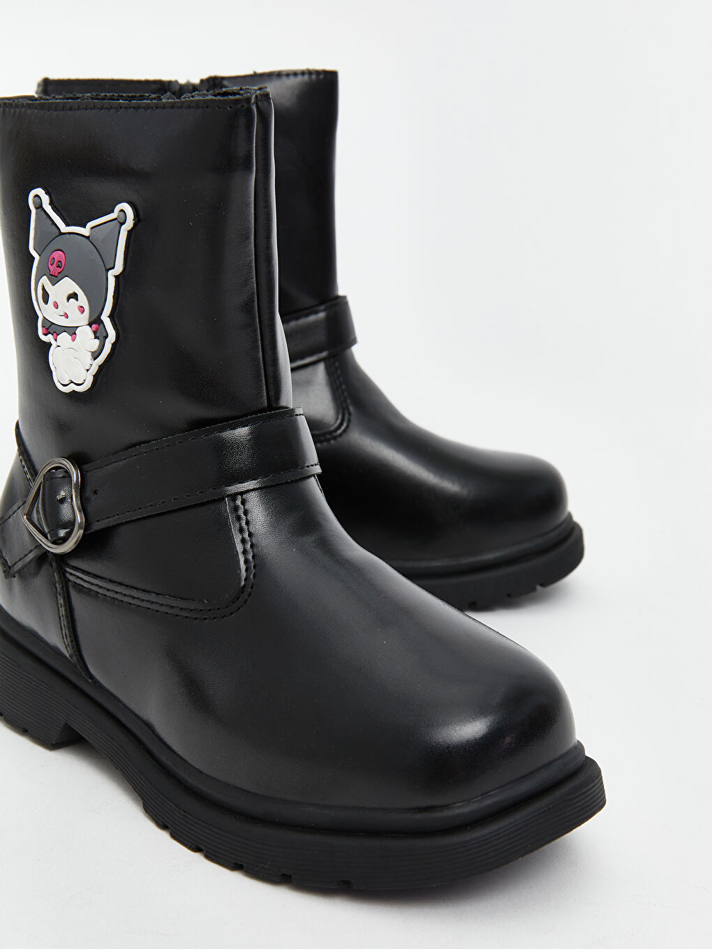 Малышки девочки Черный Ботинки-2