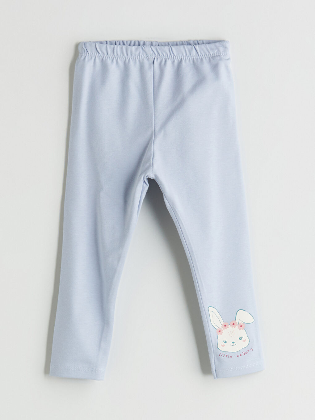 Elasticated Waist Printed Baby Girls' Leggings 2 Pack-4