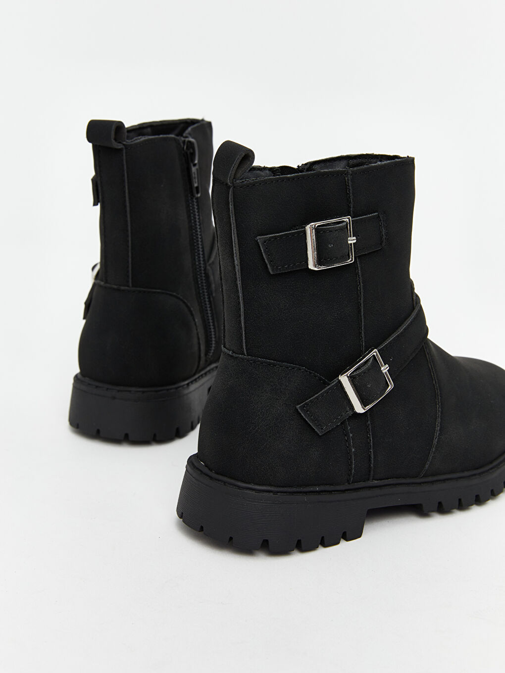 Сәби қыздарға арналған жасанды замша етік-4