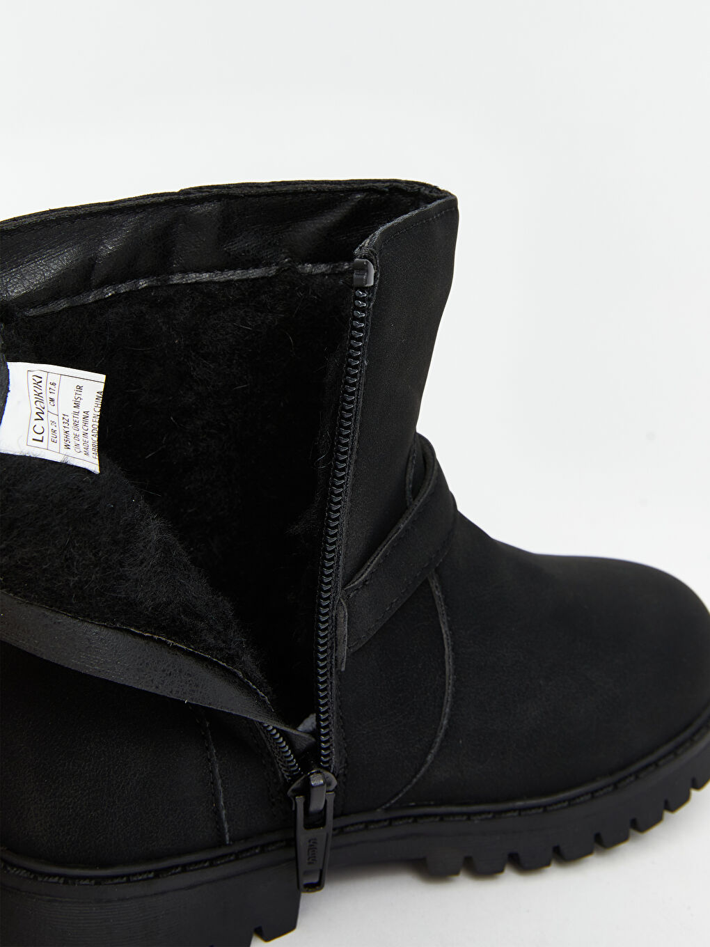 Сәби қыздарға арналған жасанды замша етік-5