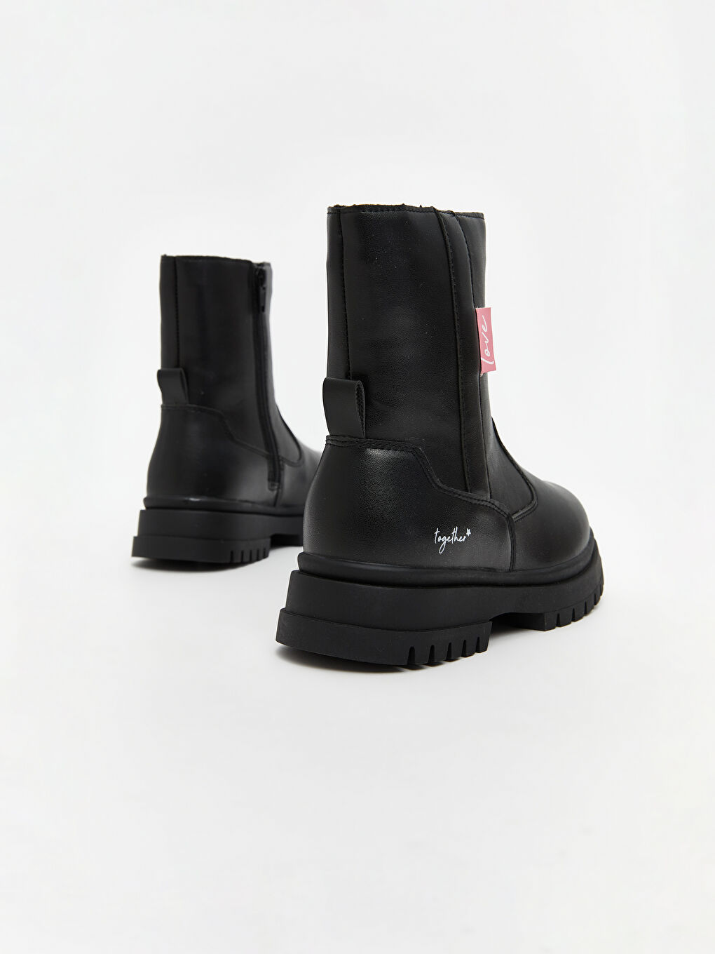 Ботинки из искусственной кожи для девочек-4