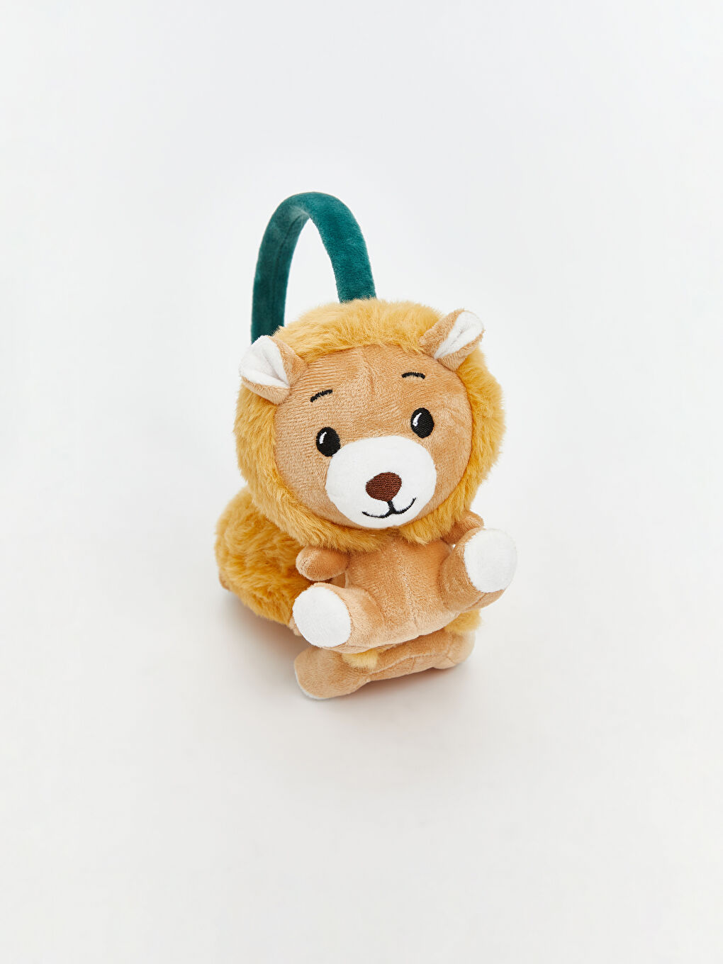 Sarı Aslan Figürlü Erkek Çocuk Pelüş Kulaklık-1