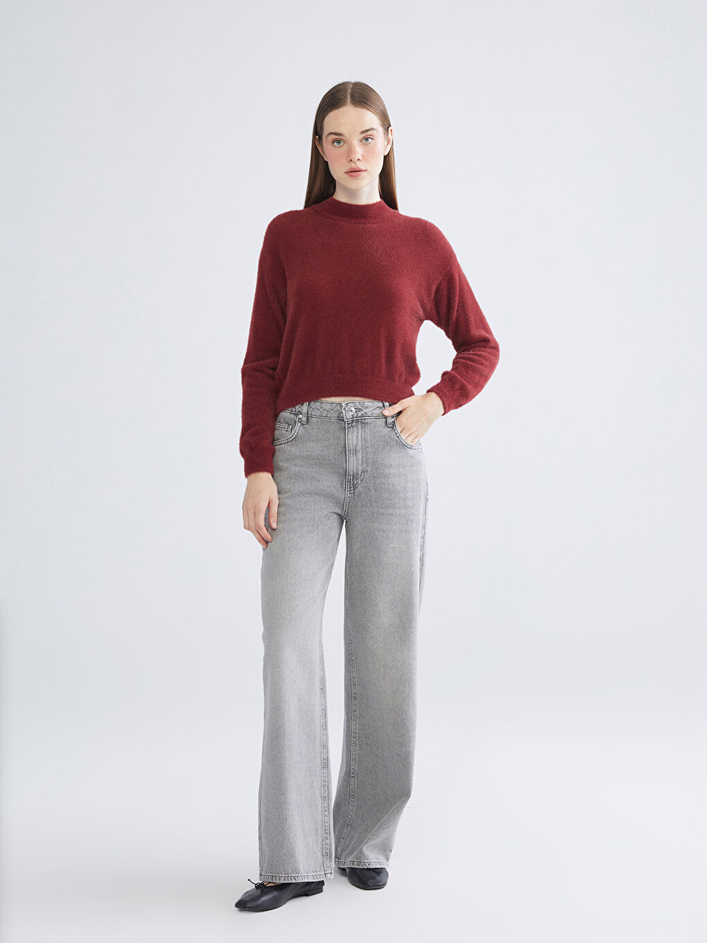 Half Turtleneck Women's Knitwear Sweater-1