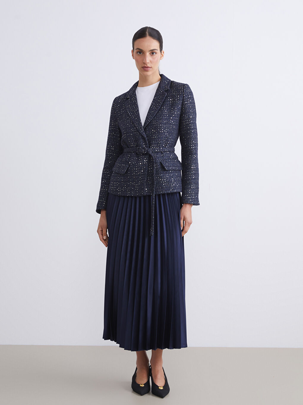 Әйелдер көгілдір Блейзер пиджак-1