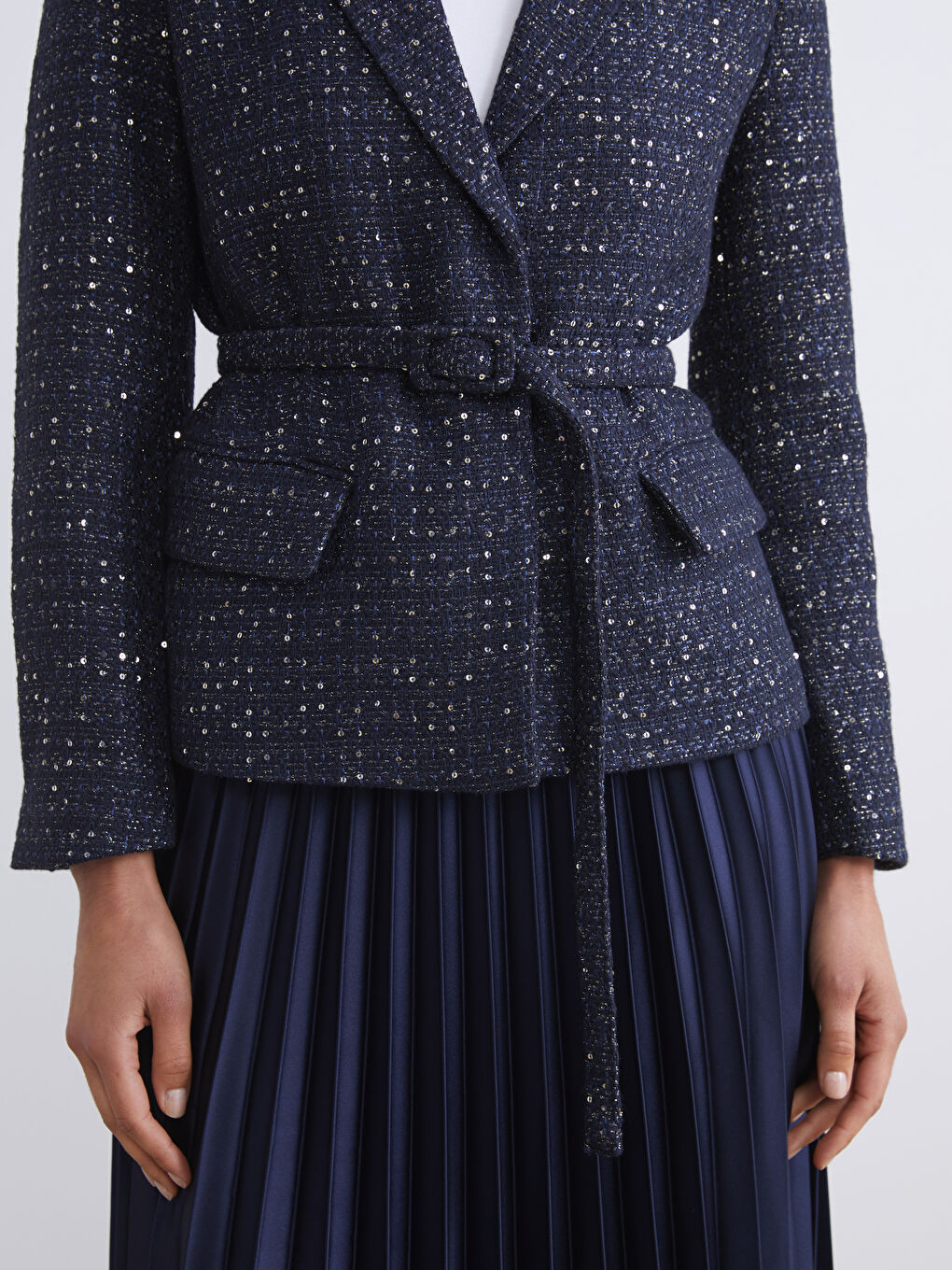 Әйелдер көгілдір Блейзер пиджак-2