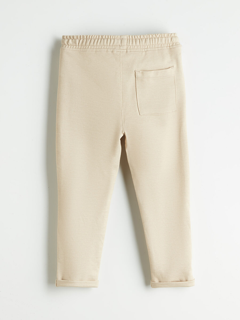 Boys' Textured Trousers with Elastic Waist-1