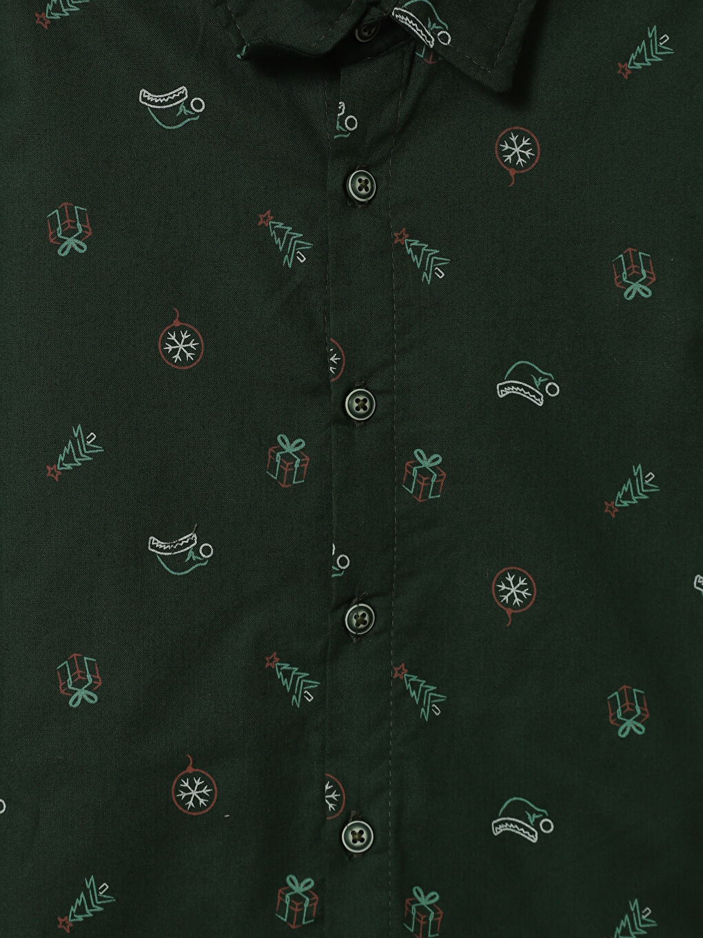 قميص للأولاد بأكمام طويلة منقوش-2