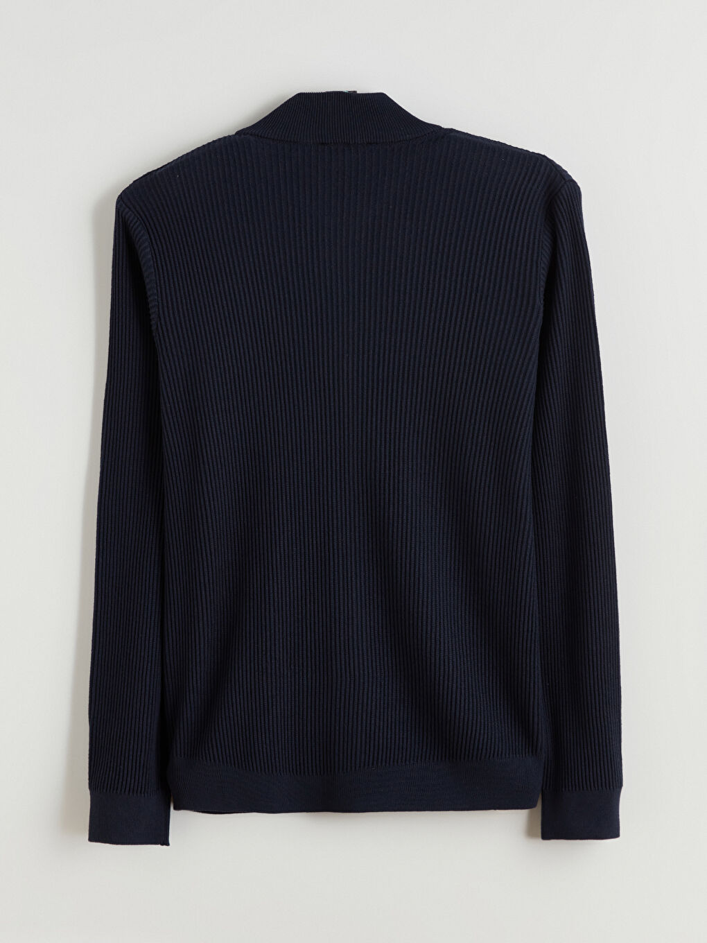 Lacivert Dik Yaka Erkek Hırka-6