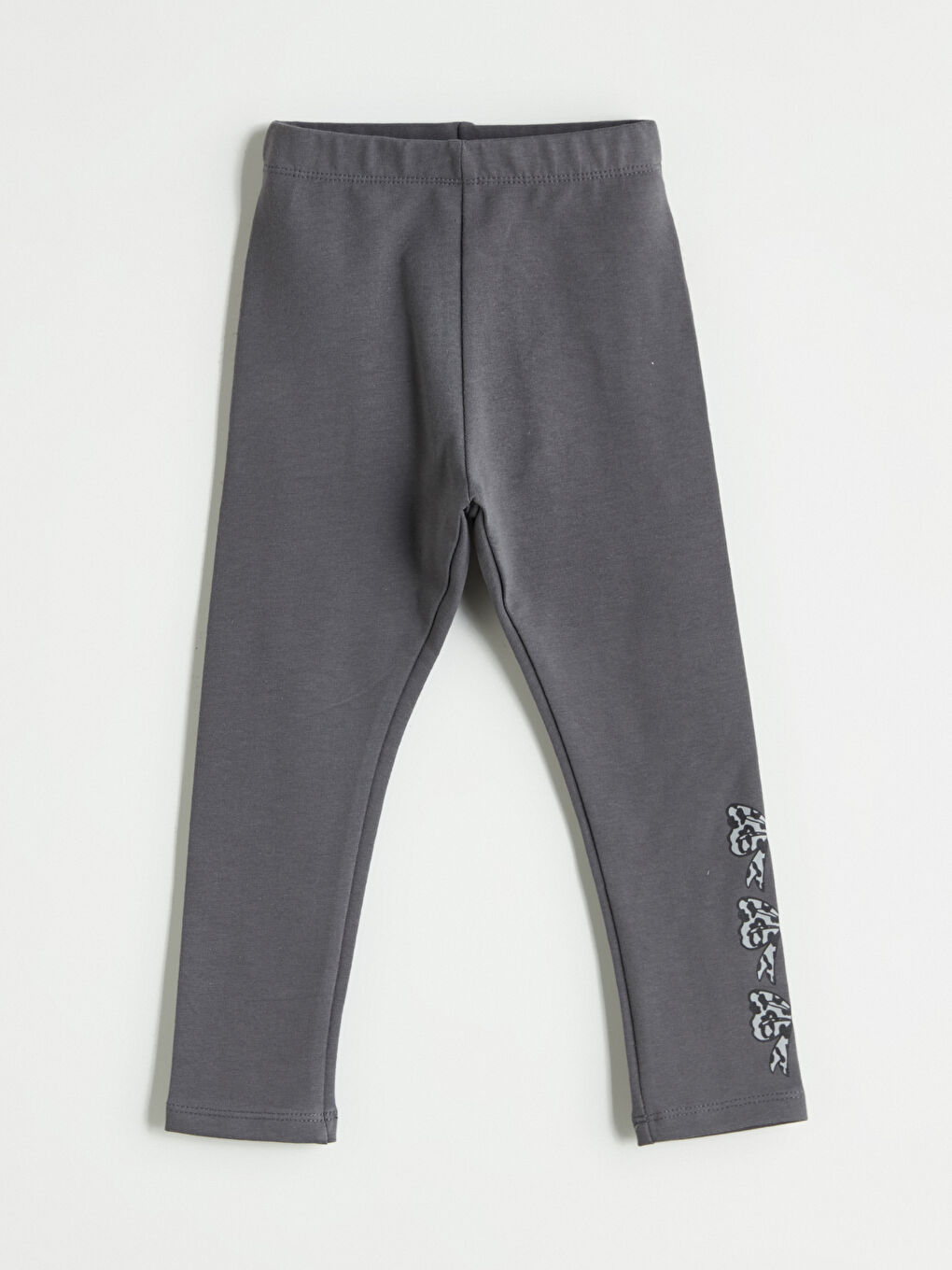 Леггинсы с эластичным поясом и принтом для девочек