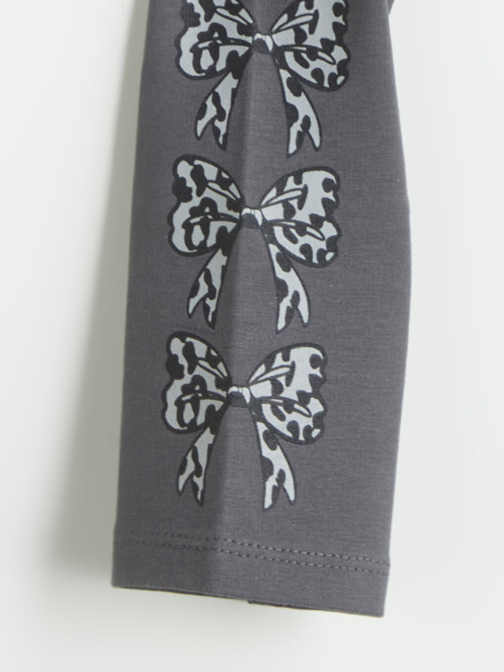 Леггинсы с эластичным поясом и принтом для девочек-1