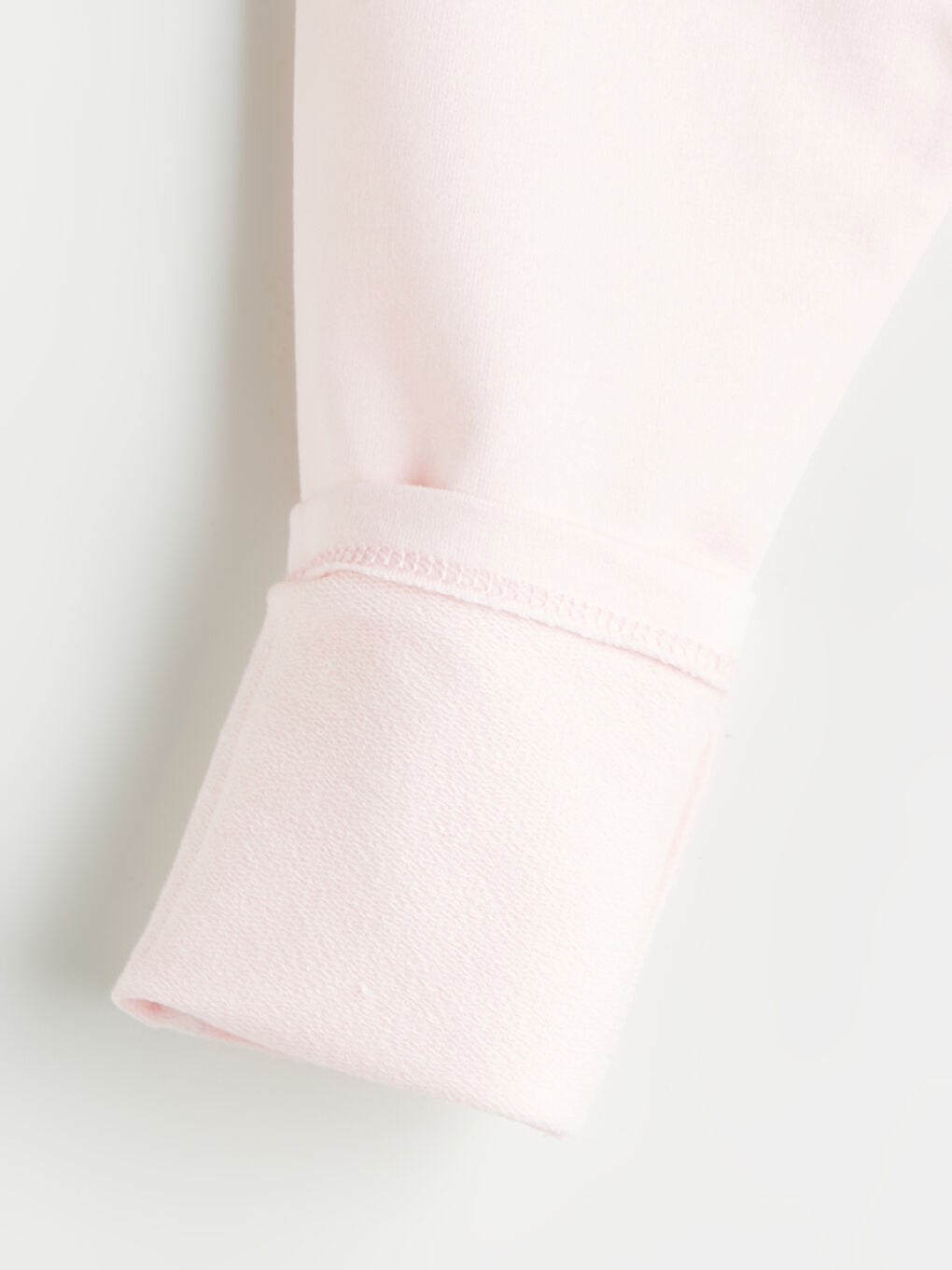 Pembe Beli Lastikli Baskılı Kız Çocuk Tayt-1