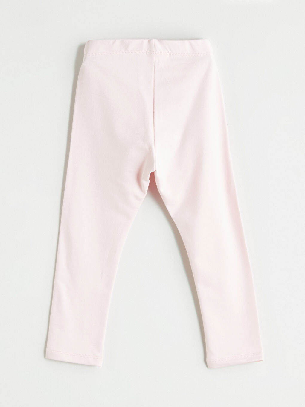 Pembe Beli Lastikli Baskılı Kız Çocuk Tayt-2