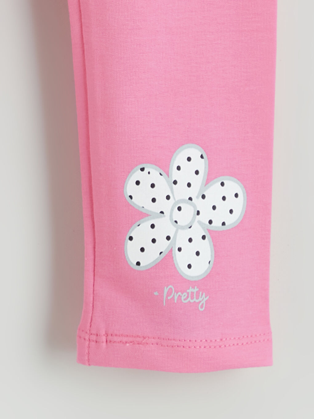 Леггинсы с эластичным поясом и принтом для девочек-1