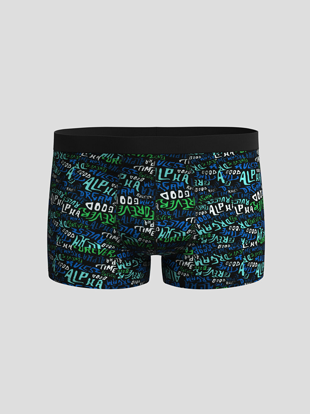 Karışık Standart Kalıp Pamuklu Esnek Erkek Boxer 3'lü-2