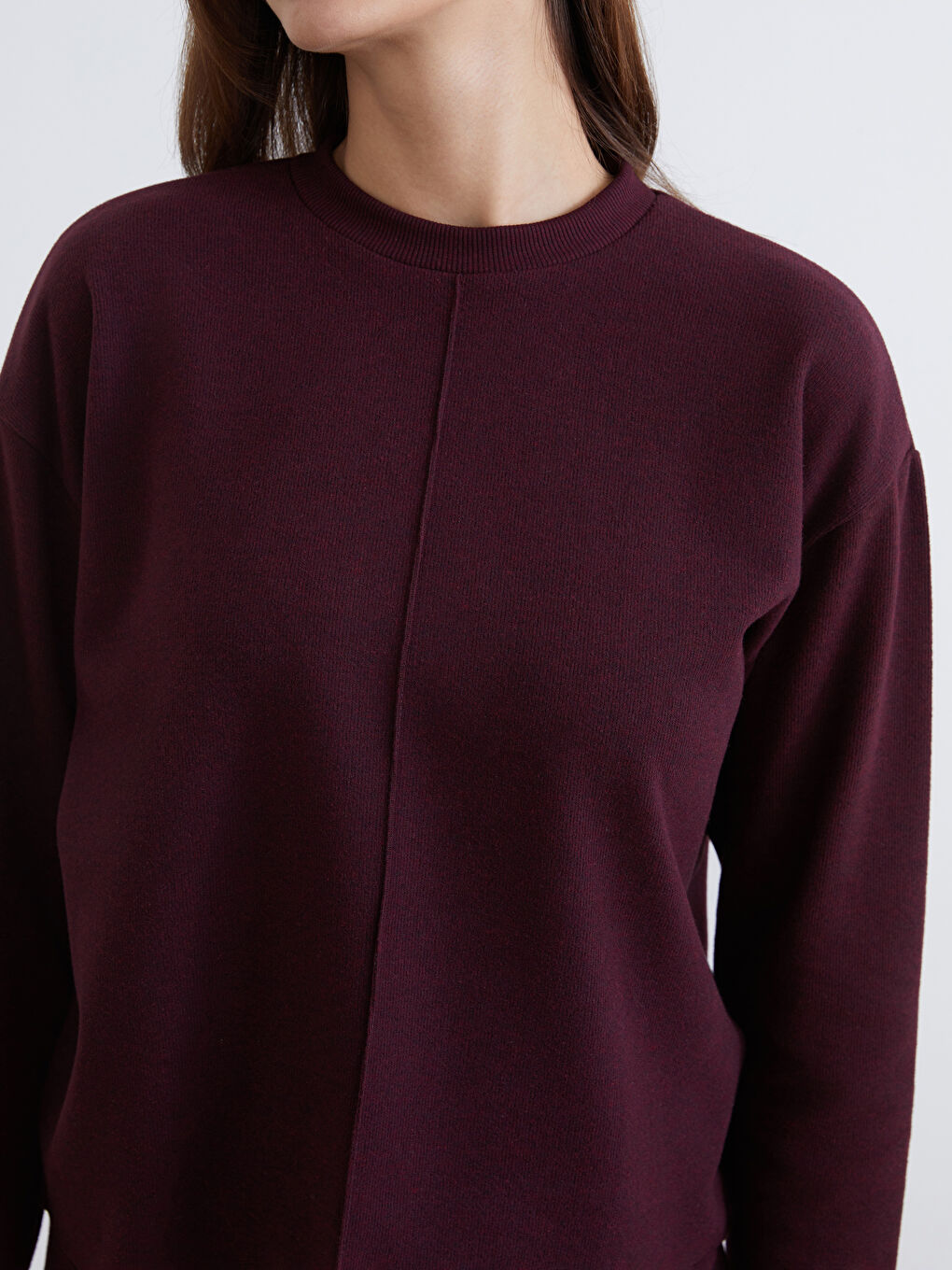 Женщины Бордовый Свитер-2