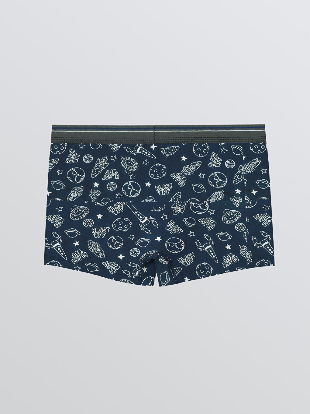 Printed Boys' Boxer Trunks-1