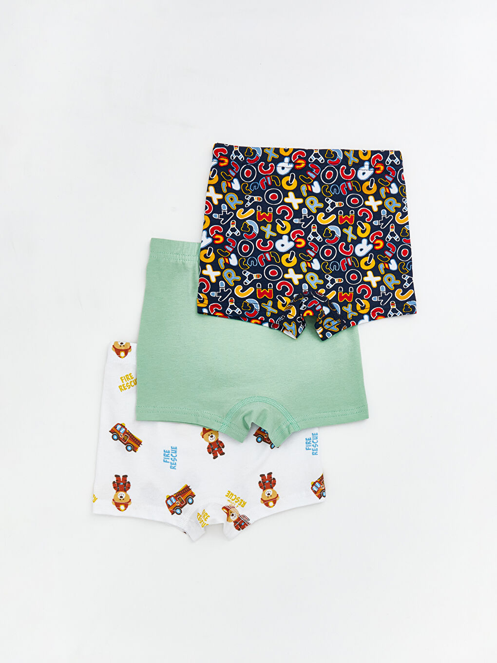 Karışık Baskılı Erkek Çocuk Boxer 3'lü-1