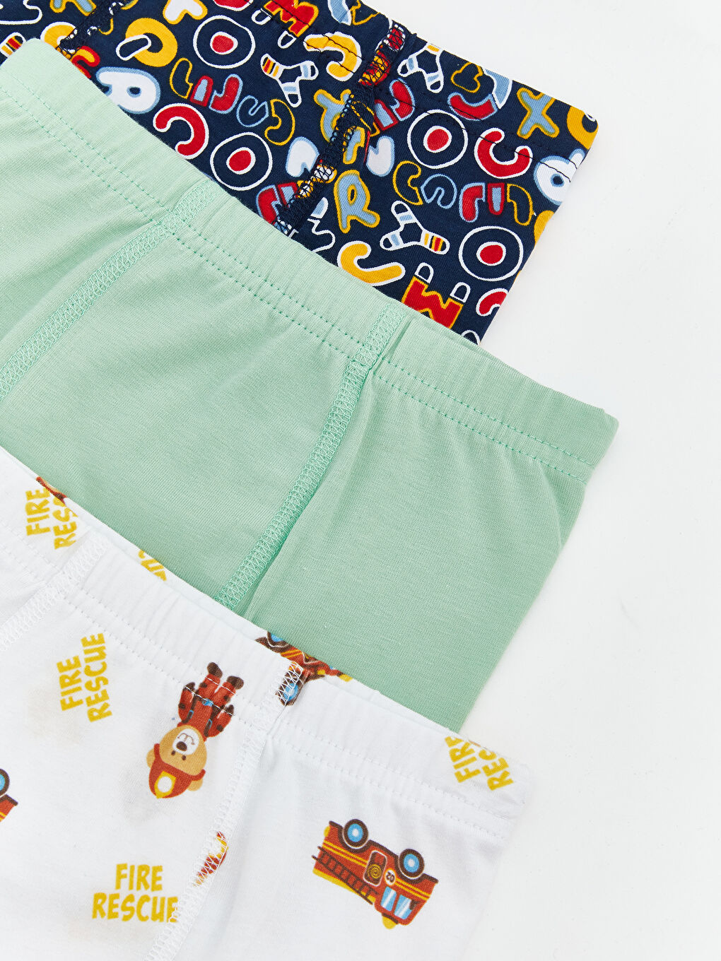 Karışık Baskılı Erkek Çocuk Boxer 3'lü-2