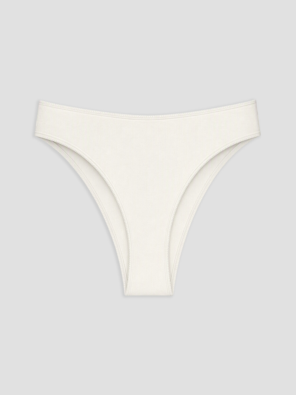 Ekru Düz Brazilian Külot