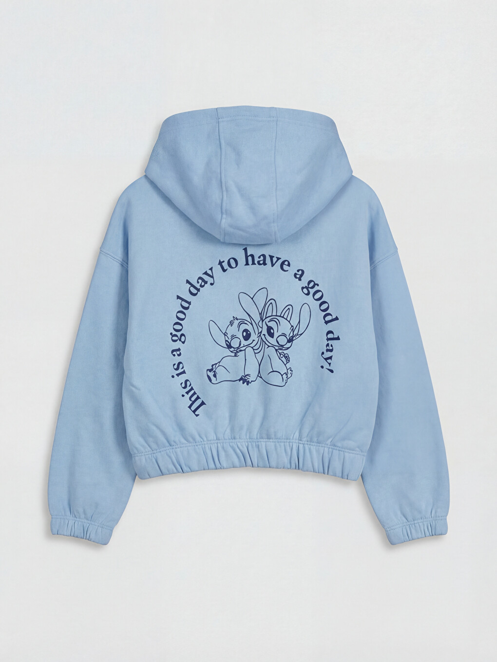 Stitch and Angel Printed Girls' Sweatshirt and Sweatpants Set-2