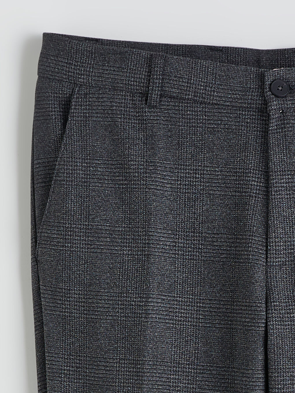 Standard Pattern Plaid Men's Trousers-5