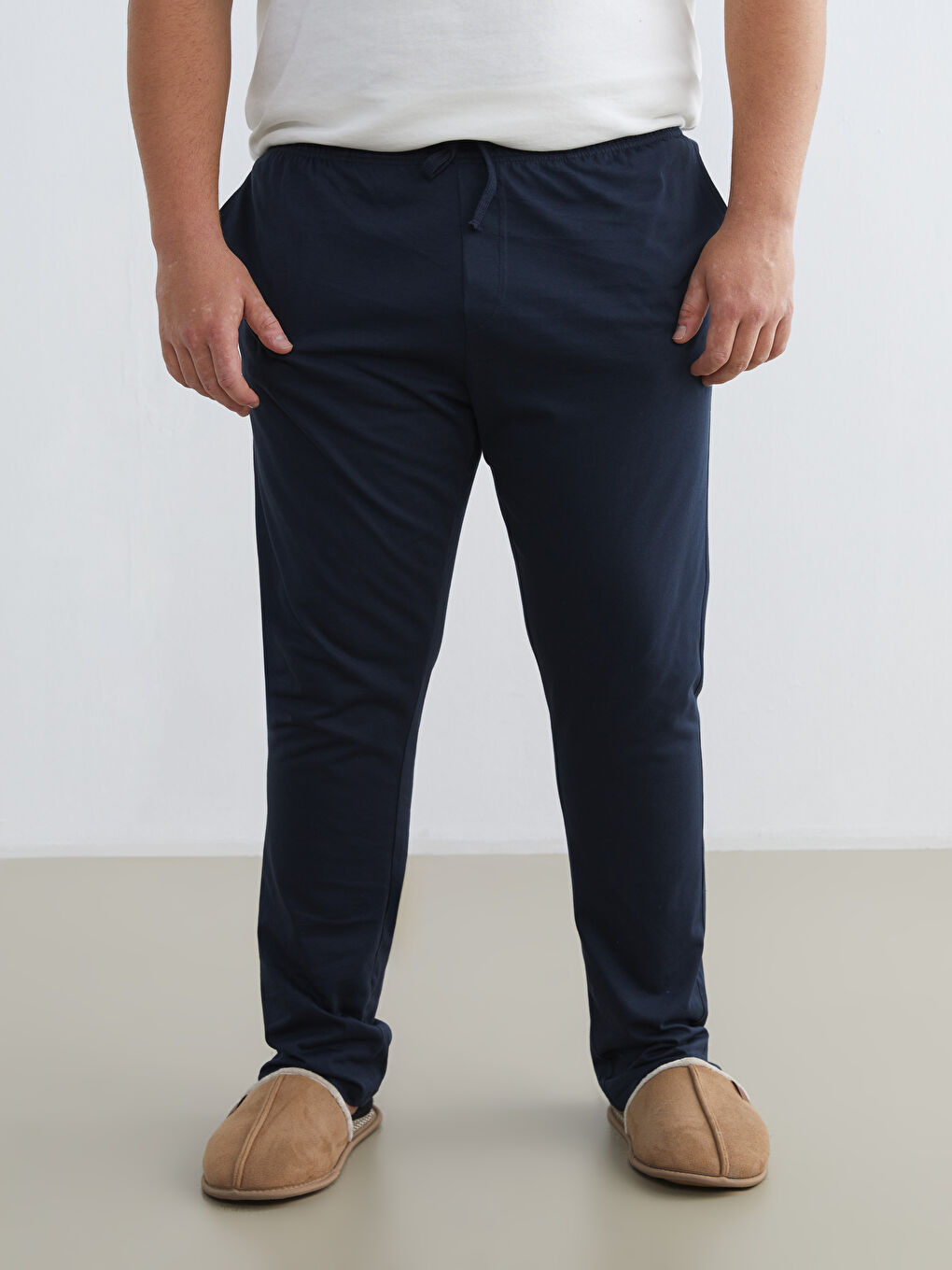 Lacivert Standart Kalıp Erkek Pijama Alt-1