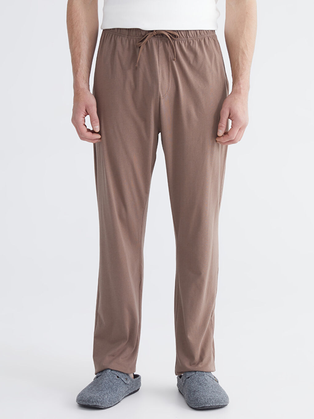 Antrasit Standart Kalıp Erkek Pijama Alt-1