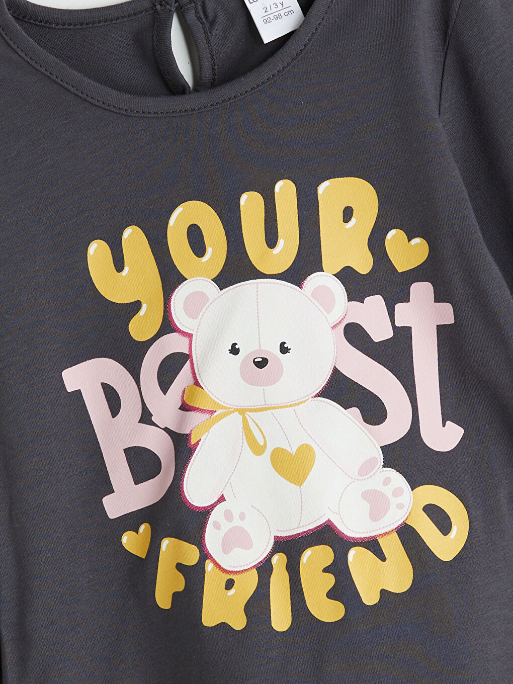 LCW ECO Crew Neck Printed Girls' T-Shirt -W5HN34Z1-R34