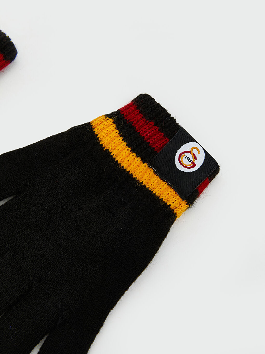 Siyah Galatasaray Nakışlı Erkek Çocuk Eldiven-1