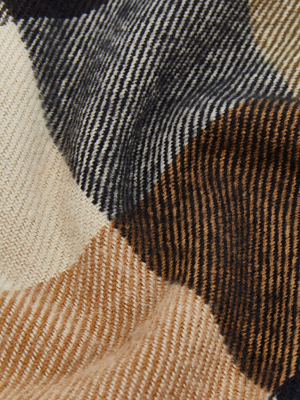 Tasseled Plaid Men's Scarf-4