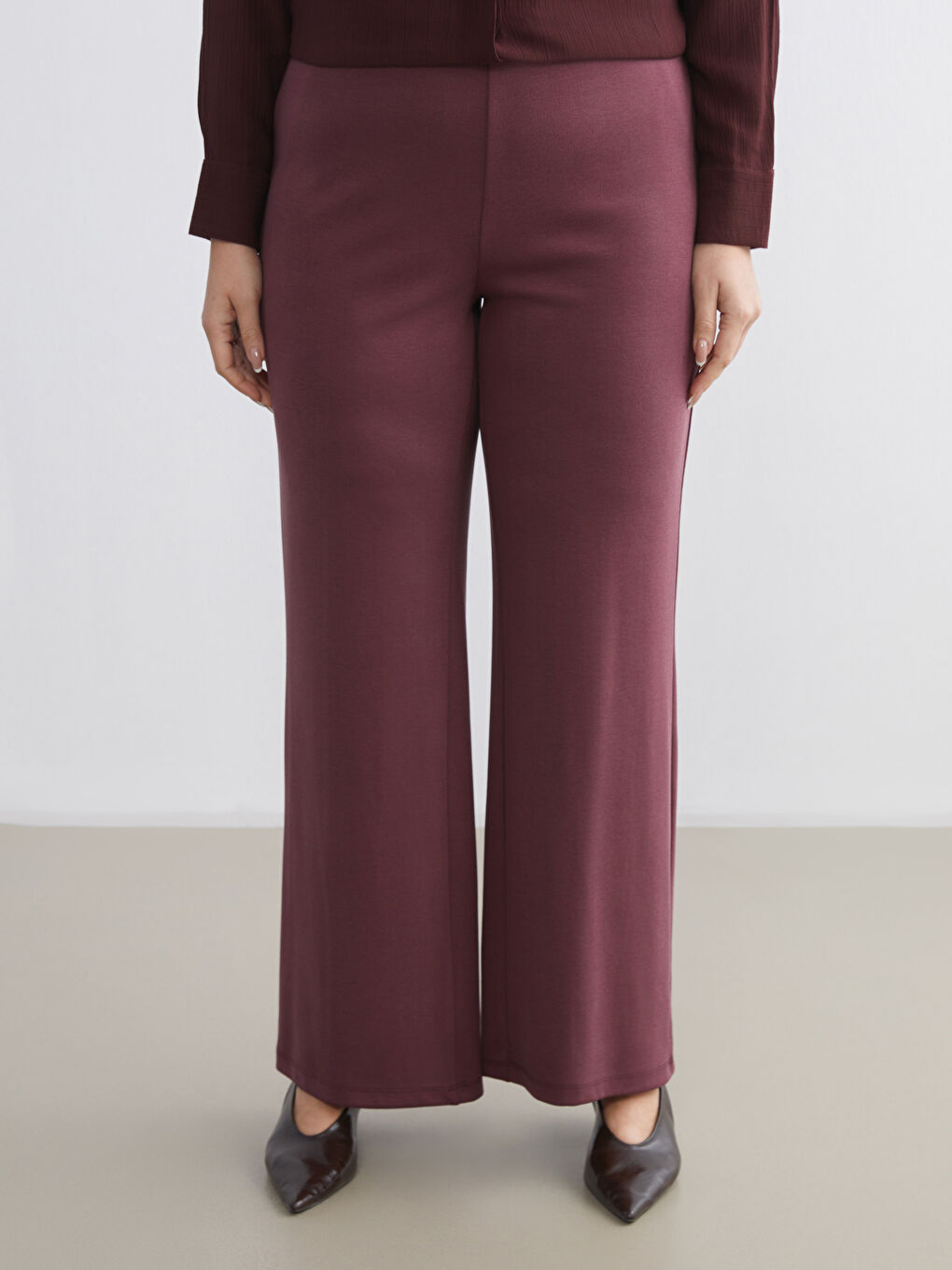 Elasticated Waist Women's Trousers-8