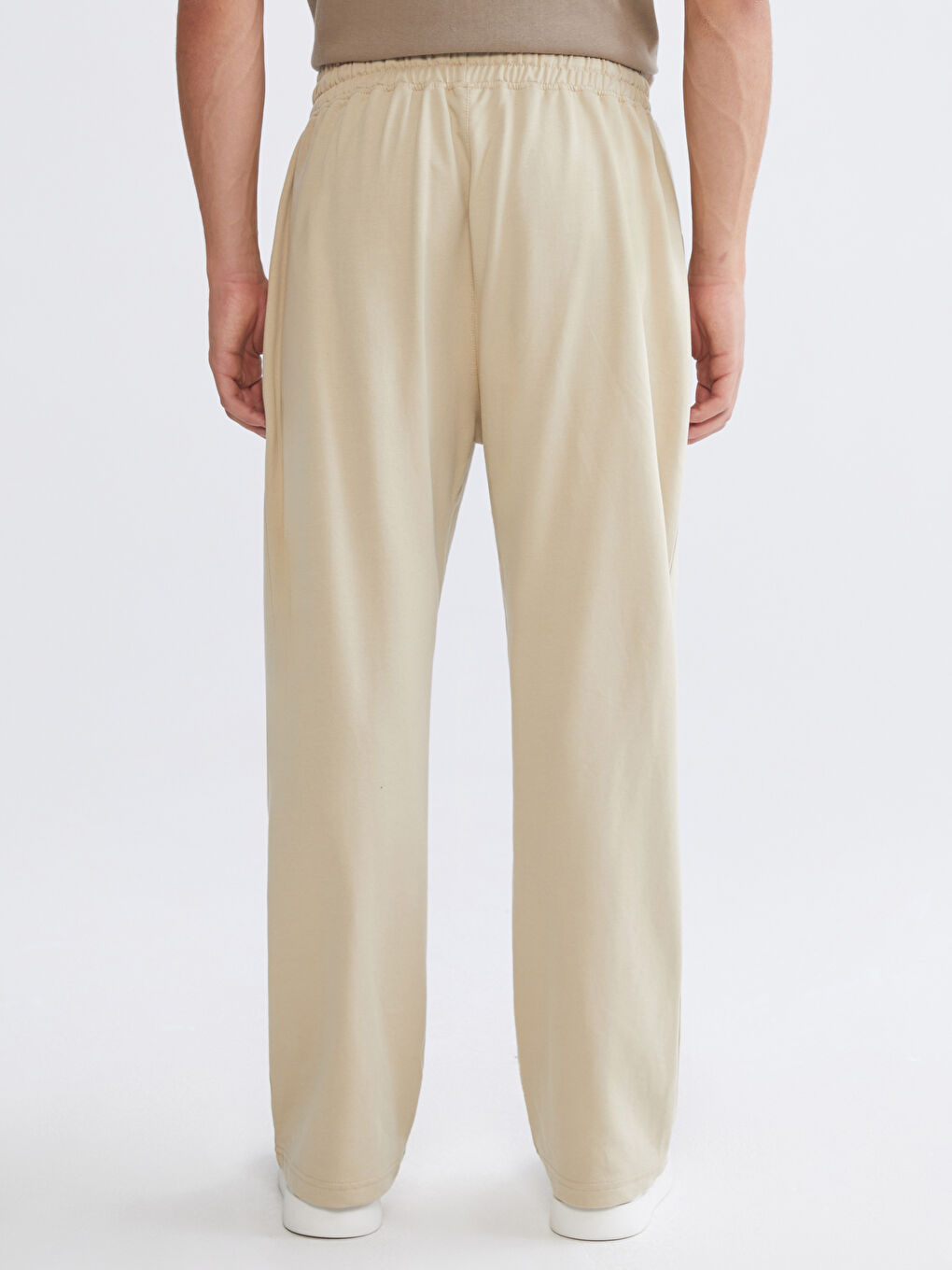 Man BEIGE Sweatpants-3