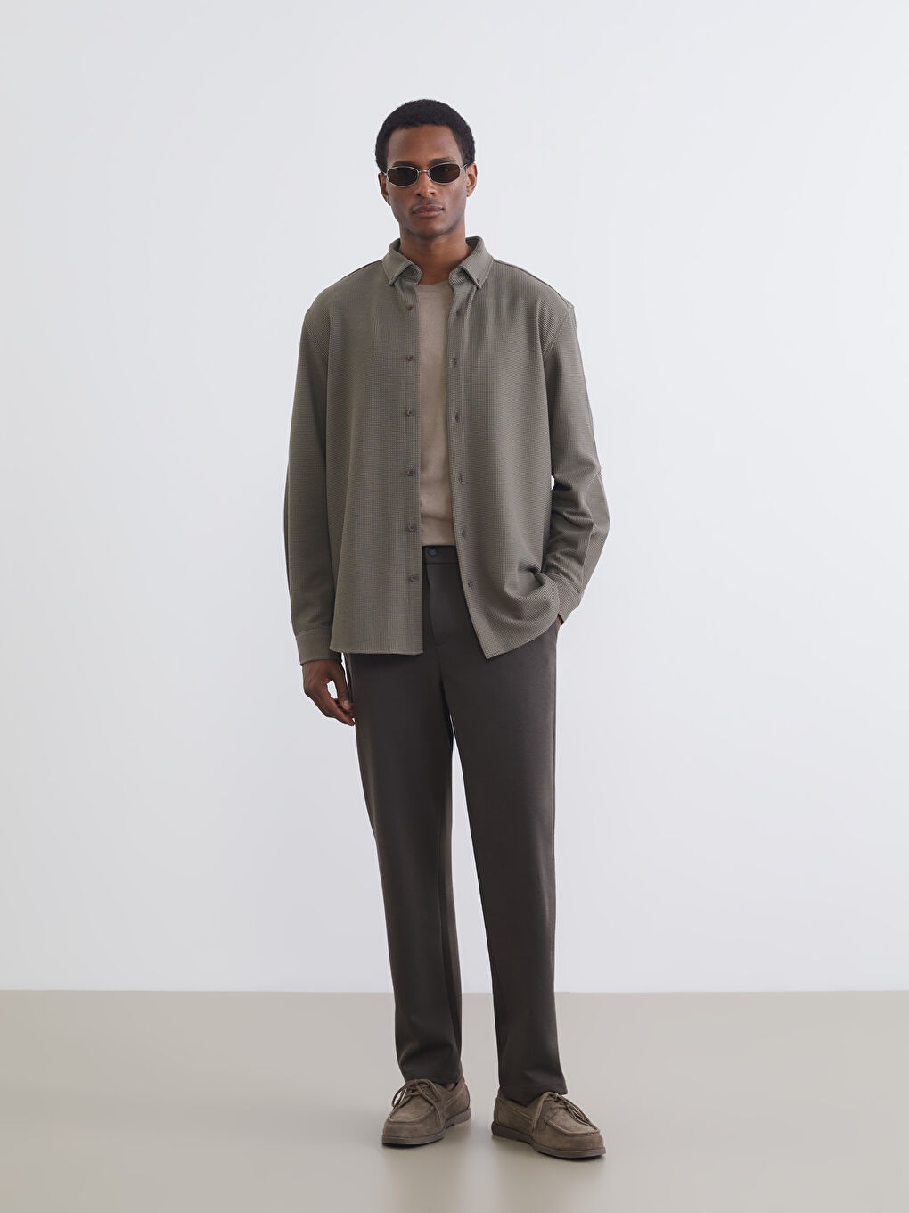 Regular Fit Long Sleeve Men's Shirt-1