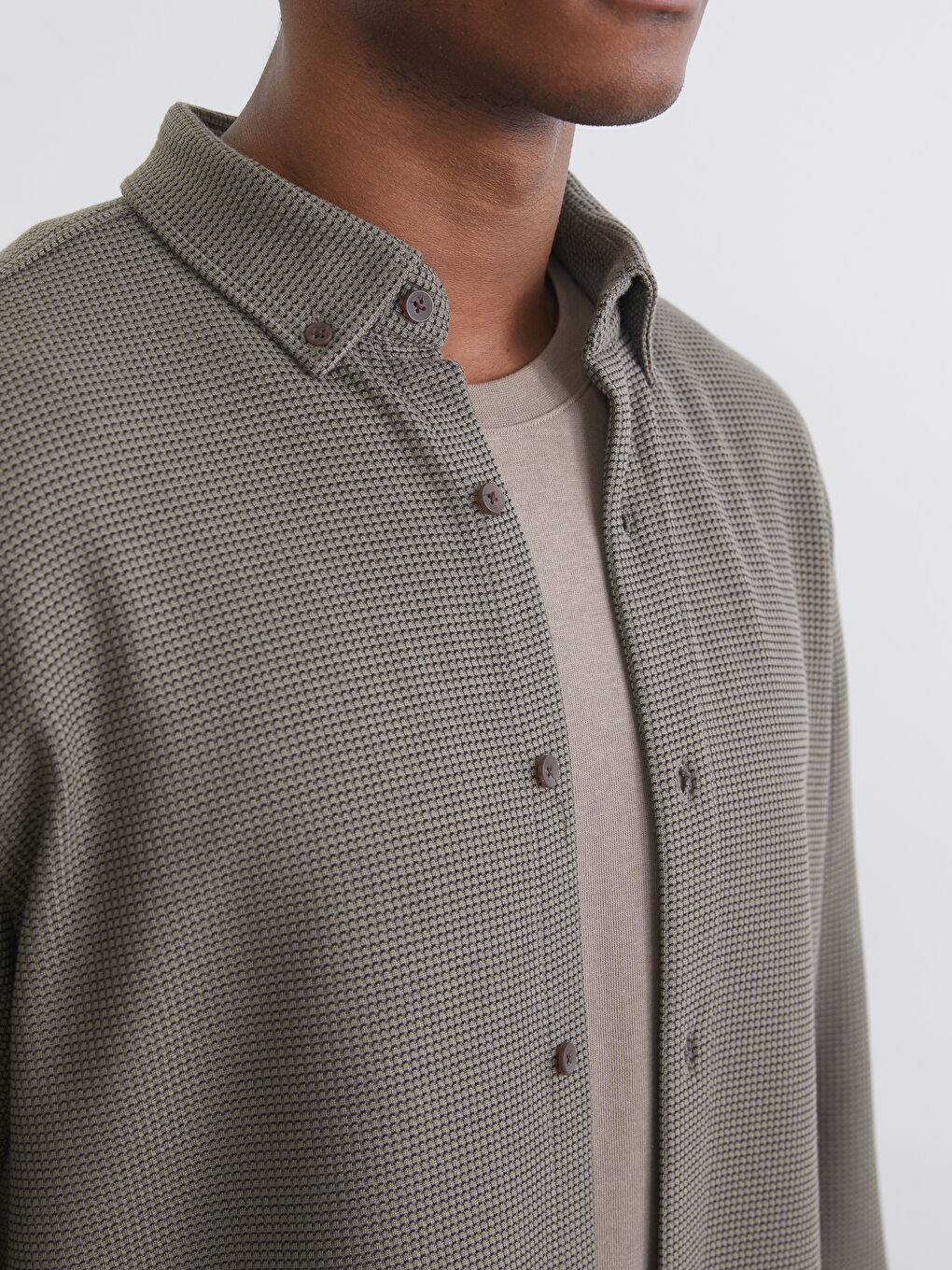 Regular Fit Long Sleeve Men's Shirt-2