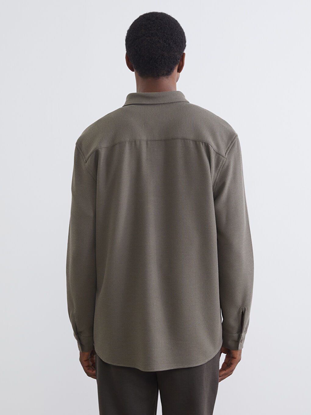 Regular Fit Long Sleeve Men's Shirt-3