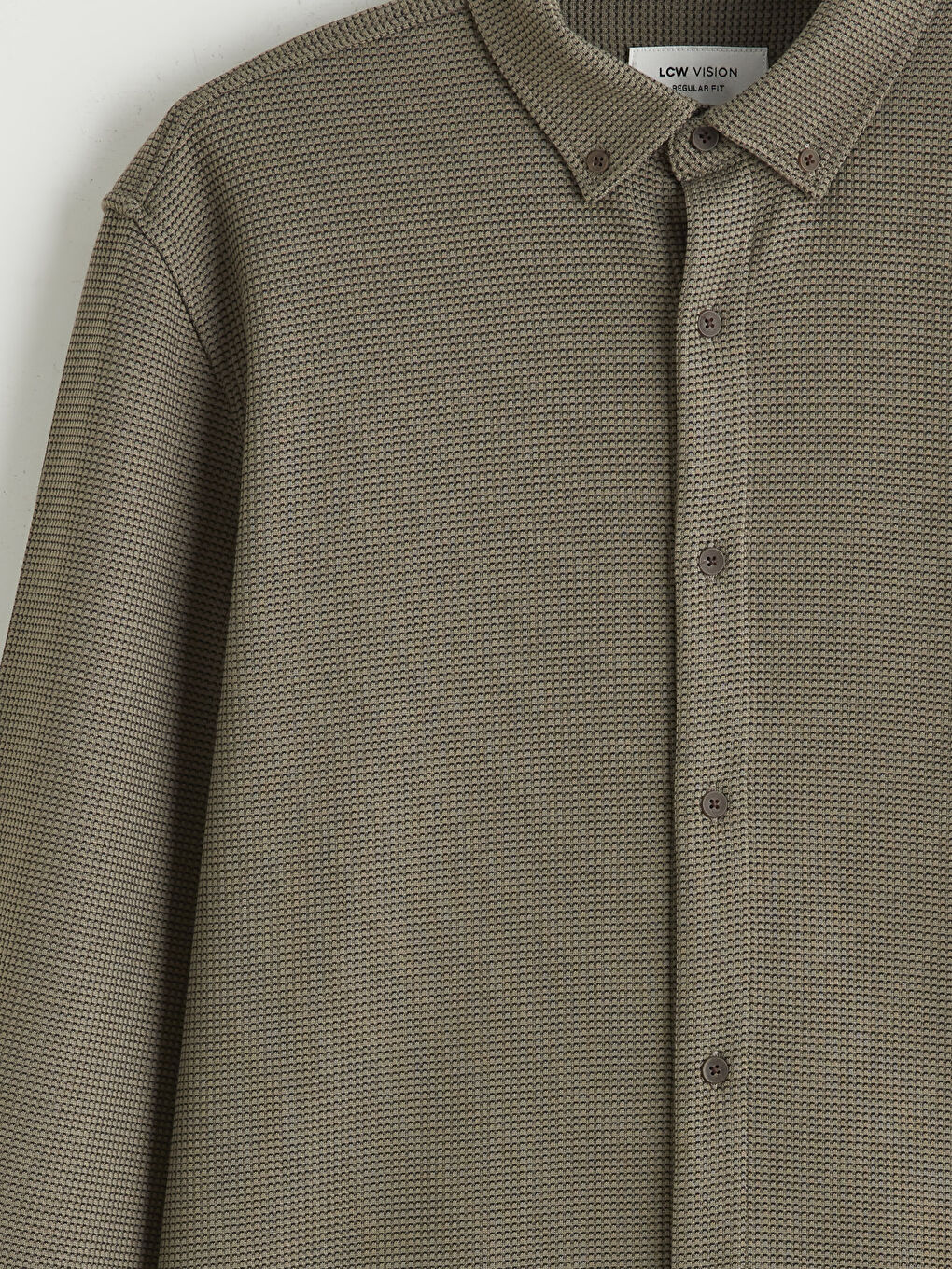 Regular Fit Long Sleeve Men's Shirt-5