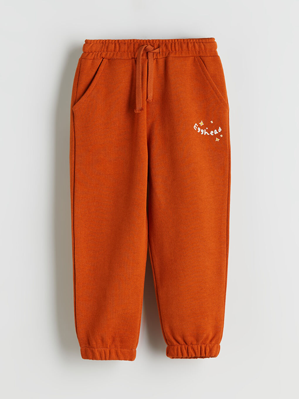 Turuncu Bisiklet Yaka Erkek Çocuk Sweatshirt ve Eşofman Alt-2