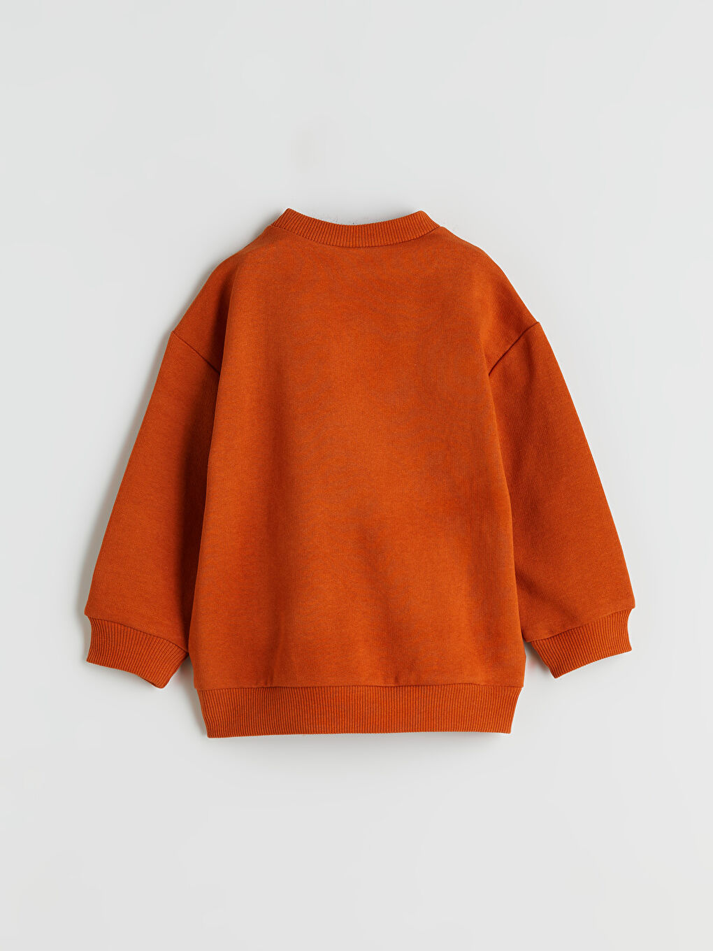 Turuncu Bisiklet Yaka Erkek Çocuk Sweatshirt ve Eşofman Alt-3