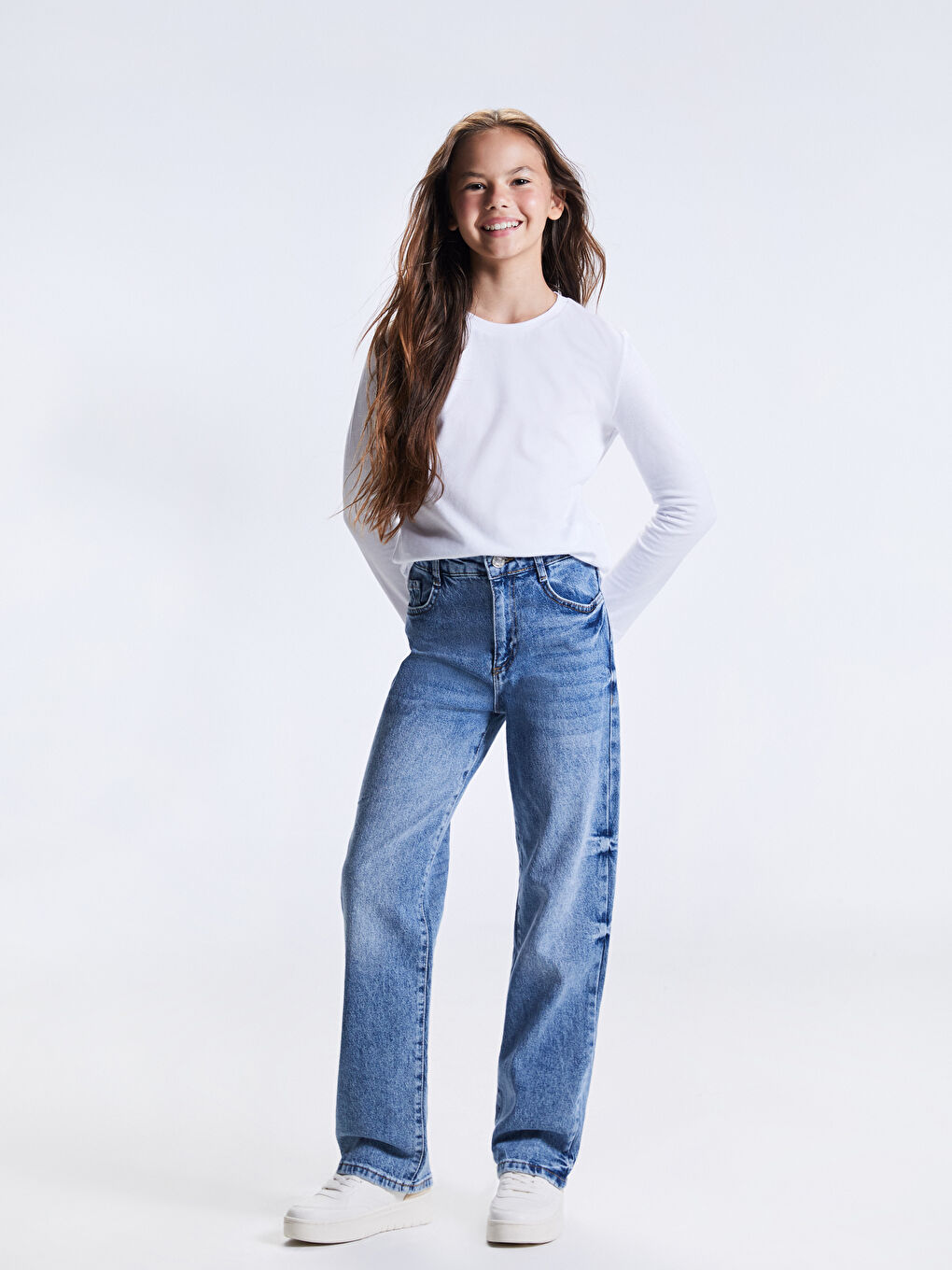 Straight Fit Girls' Jeans